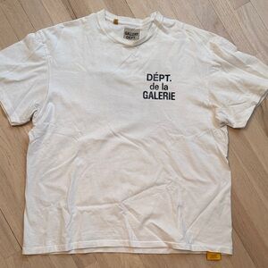 Gallery Dept White Tee with Black Print